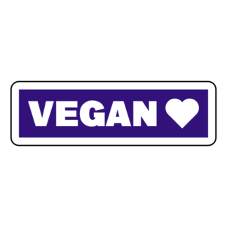 Vegan Sticker (Purple)